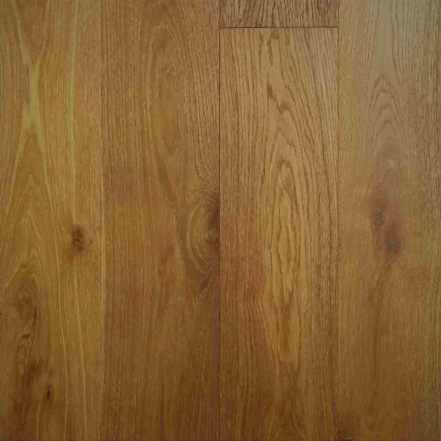Close-up front view of Rich Smoked Oak flooring showing deep, dark tones and rich grain detail