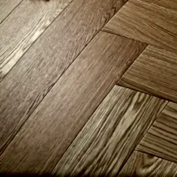 Click Herringbone Natural Oak Brushed & Matt Lacquered Wood Flooring 150 x 3/14 x 600mm