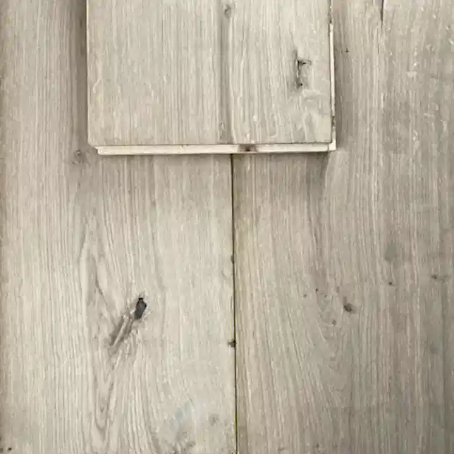 Close-up view showing the natural grain and raw texture of Rustic Oak