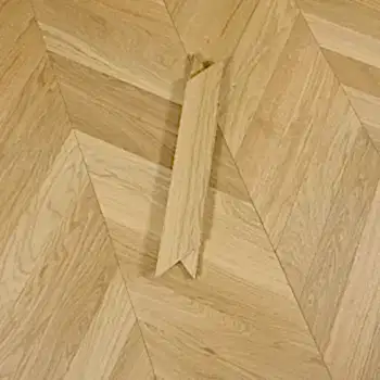 Luxury Natural Oak Chevron Flooring with Brushed & Oiled Finish