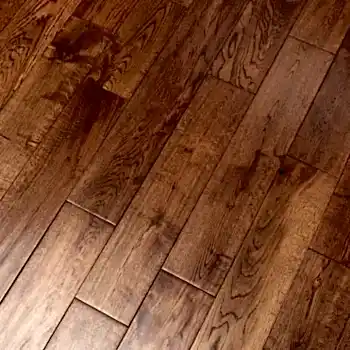 Solid Oak Golden Handscraped Matt Lacquered Wood Flooring 125 x 18mm