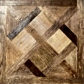 Versailles Reclaimed Elm Flooring Panel Brushed & Oiled 600 x 600mm