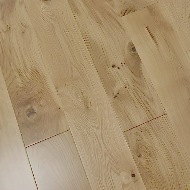 Natural Solid Oak UV Lacquered Wood Flooring 150 x 18mm