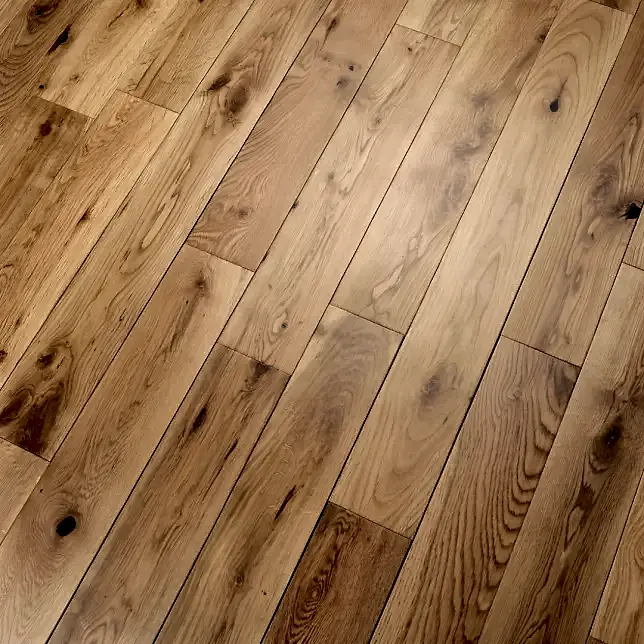 Solid Oak Natural UV Lacquered Wood Flooring 90 x 18mm