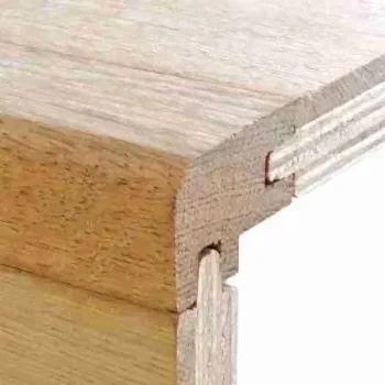 Solid Oak Stair Nosing Double Groove Square Edge