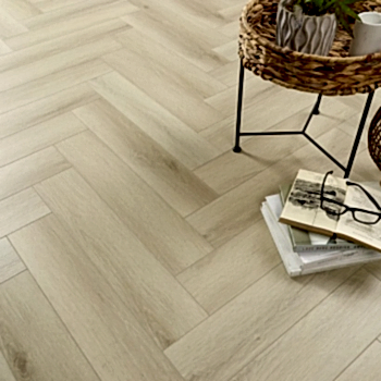 Rigid-Core SPC Click Vinyl Invisible Oak Herringbone