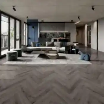 New Deluxe Laminate Carbon Grey Oak Colour Herringbone 12 x 101 x 606mm