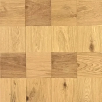 Close-up of Cubed Natural Oak Brushed & Oiled Wood Flooring surface grain