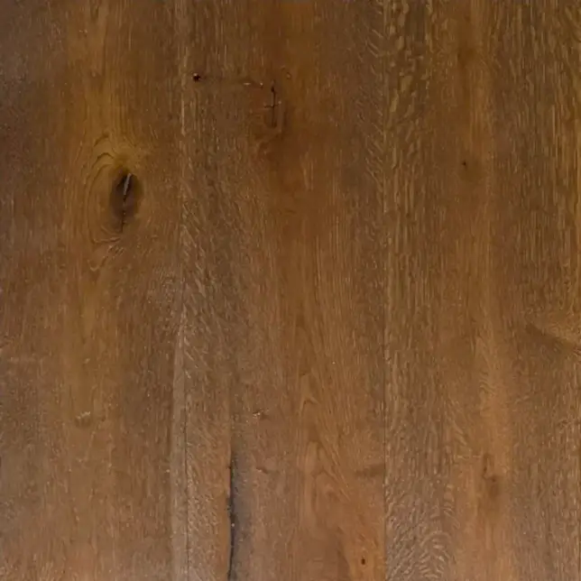 Close-up of Heritage XL Ditorian Oak Brushed & Wax Oiled flooring showing natural oak finish and texture