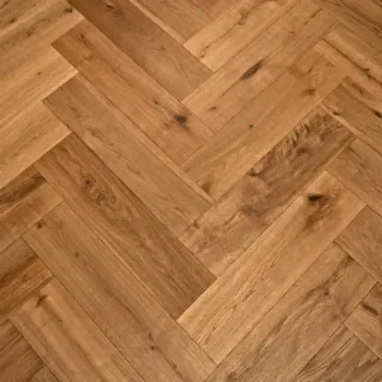 Herringbone Natural Oak Brushed & Oiled Flooring 125 x 3/14 x 600mm £39.99m2 (was £49.99m2)