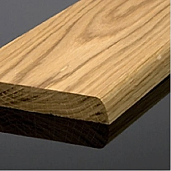 Bull Nose Solid Oak Skirting from Woodfloors4u featuring a gently rounded edge