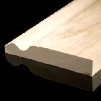 Georgian Ogee Solid Oak Skirting with a decorative oak profile from Woodfloors4u