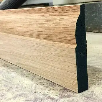 Ovolo Solid Oak Skirting from Woodfloors4u featuring a gently curved, classic edge