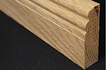 Victorian Ogee Solid Oak Skirting from Woodfloors4u featuring an ornate oak profile