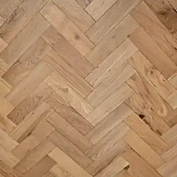 Solid Oak Parquet Natural Brushed Matt Lacquered
