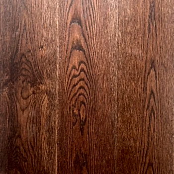 Close-up view of Walnut Oak Flooring Brushed & Lacquered 180 x 14 x 1900mm planks
